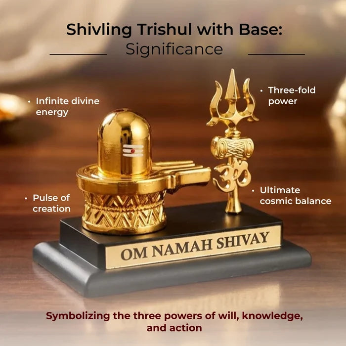 Shivling Trishul with Base - view 4