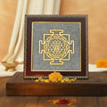 Shree Yantra Raw Pyrite Frame for Wealth Manifestation