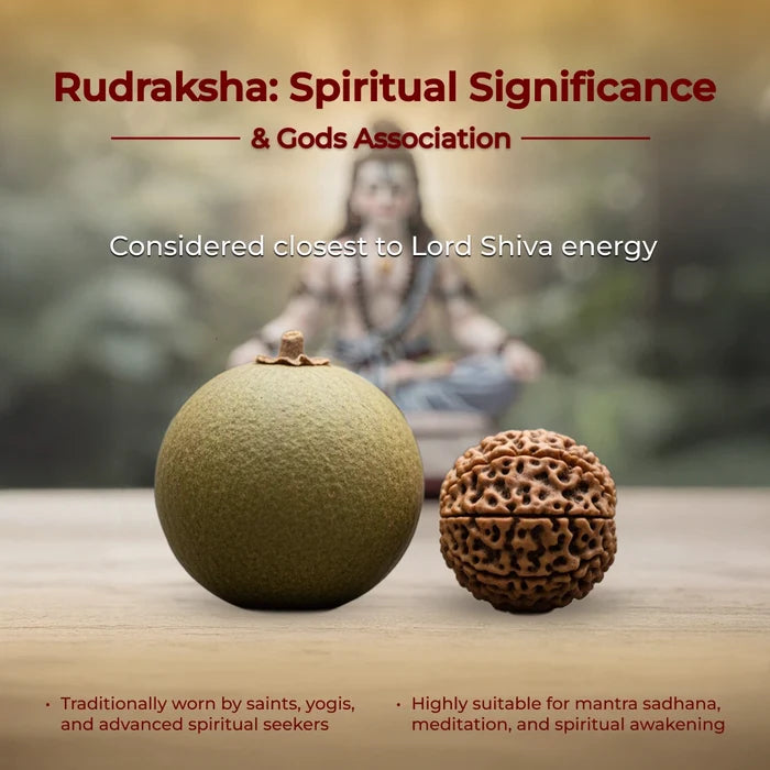 Silver Cap Rudraksha Mala with Shiv Trishul Nandi Pendant - view 3