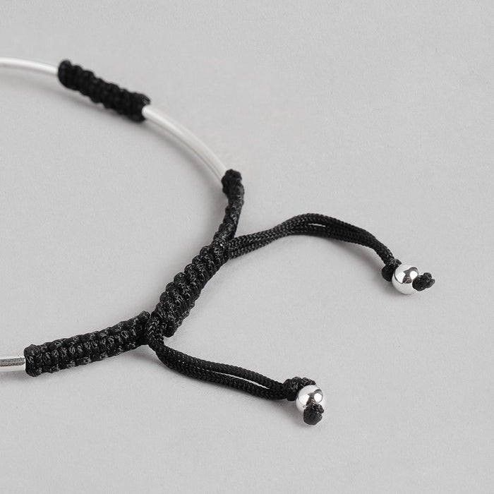 Silver Dhaaga Rhodium Plated 925 Sterling Silver Anklet