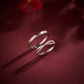 Silver Tied Together Couple 925 Sterling Silver