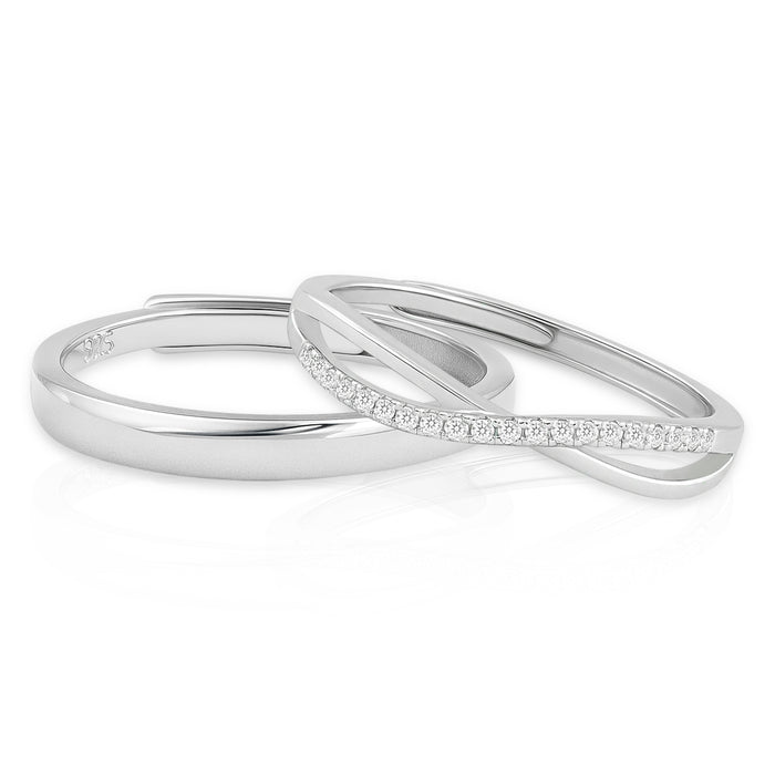 Silver Tied Together Couple 925 Sterling Silver