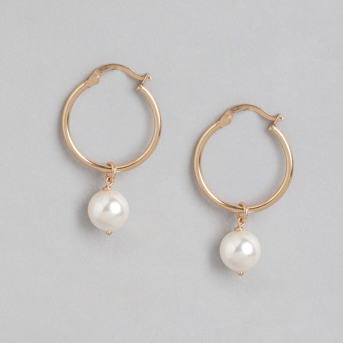 Simple and Beaded Pearl 925 Sterling Silver Earring Combo