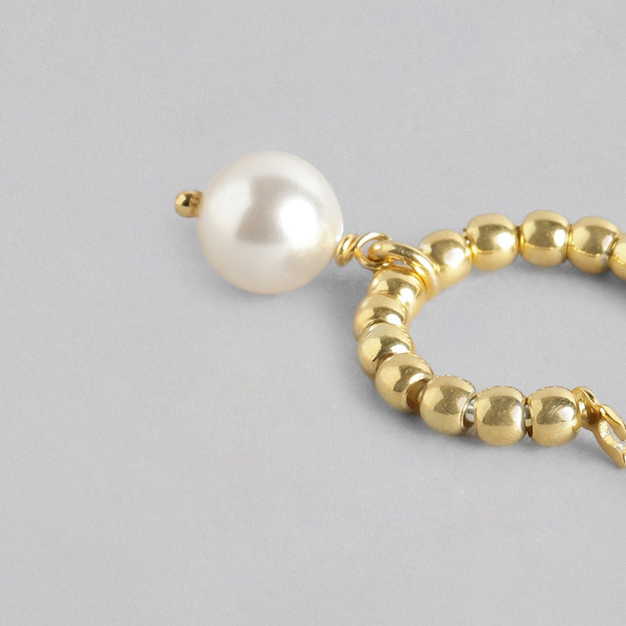 Simple and Beaded Pearl 925 Sterling Silver Earring Combo