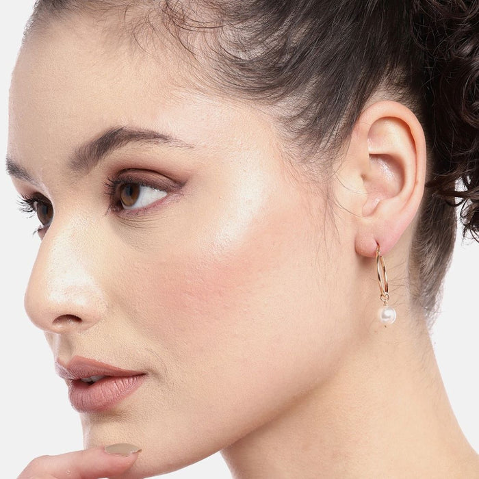 Simple Pearl 925 Sterling Silver Earring Combo