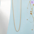 Simple Rose Gold Plated 925 Silver Box Chain