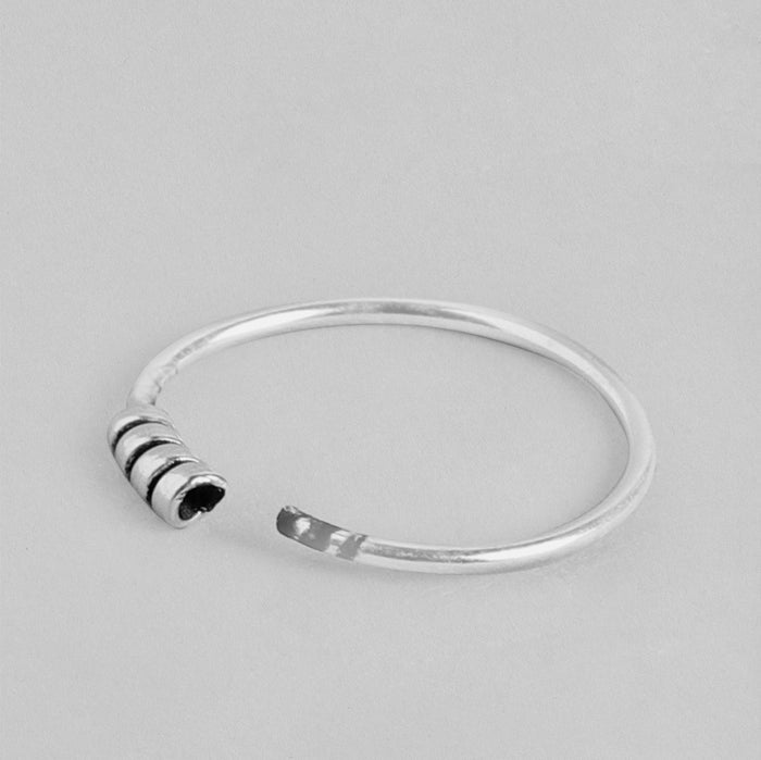 Simple Round Shaped 925 Silver Piercing Nose Pin