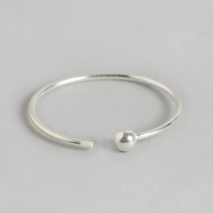 Simple Single Bead 925 Silver Piercing Nose Ring