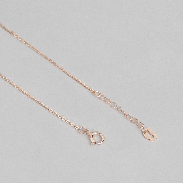 Simply Bow Rose Gold Plated 925 Sterling Silver Jewelry Set