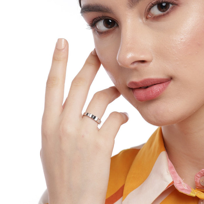 Simply Love 925 Sterling Silver Couple Ring (Adjustable)
