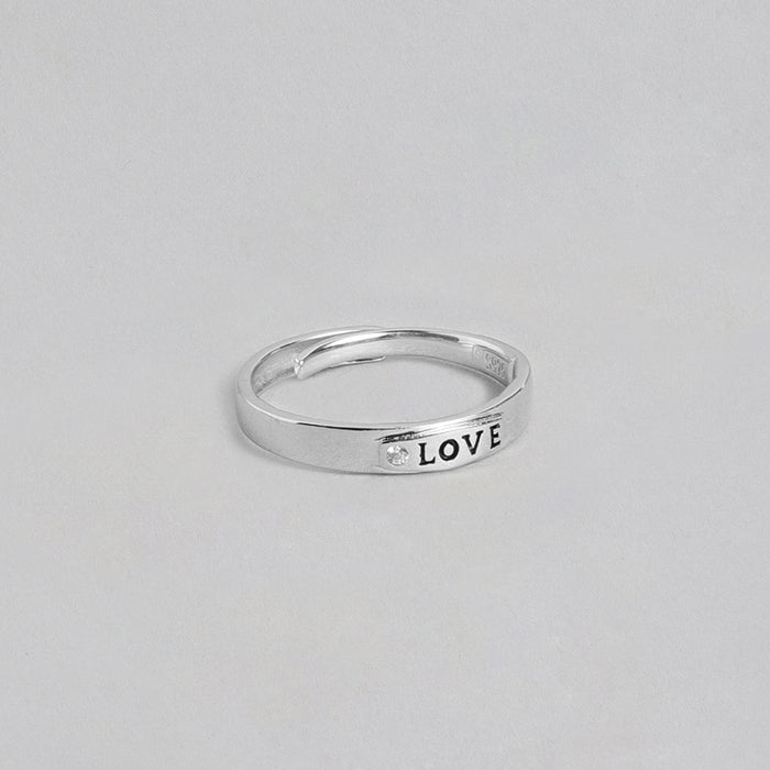 Simply Love Womens 925 Sterling Silver Ring (Adjustable)