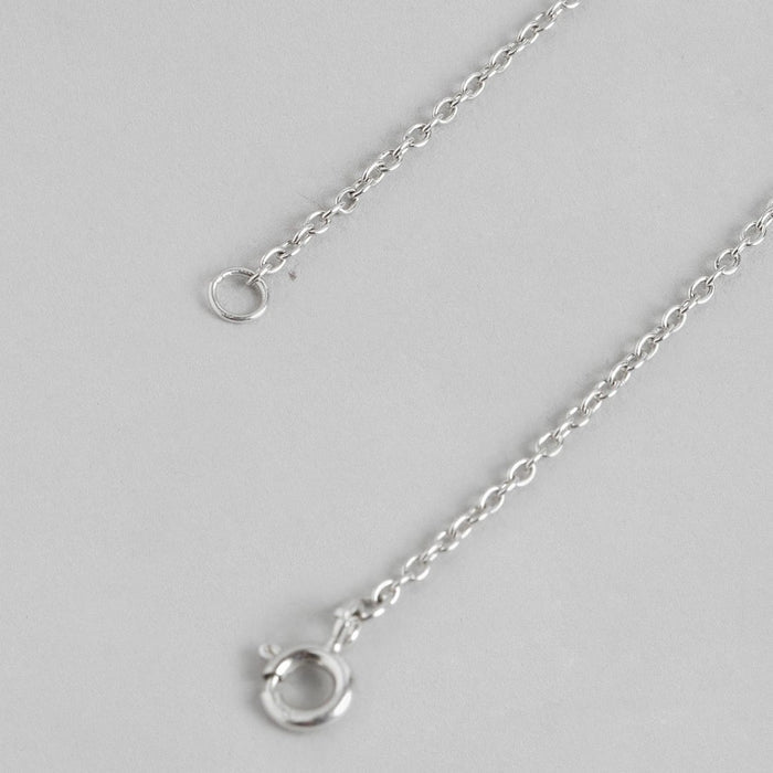 Single Heart Solitaire Cubic Zirconia 925 Silver Bracelet