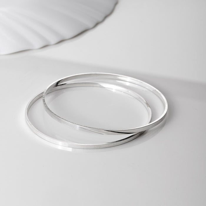 Sleek 925 Sterling Silver Bangles