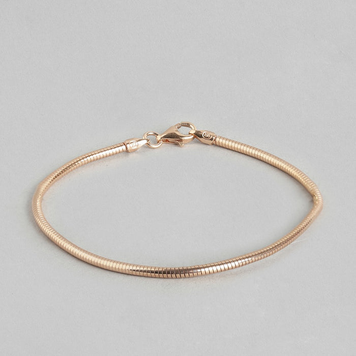 Sleek and Slender Rose Gold Bracelet