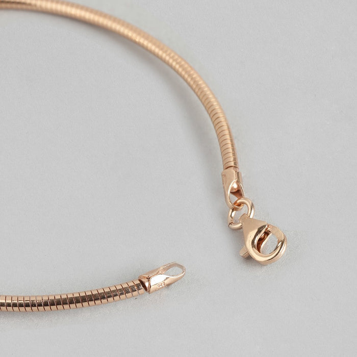 Sleek and Slender Rose Gold Bracelet