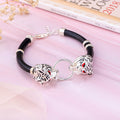 Sleek Majesty 925 Sterling Silver Rhodium Plated Tiger Bracelet For Him
