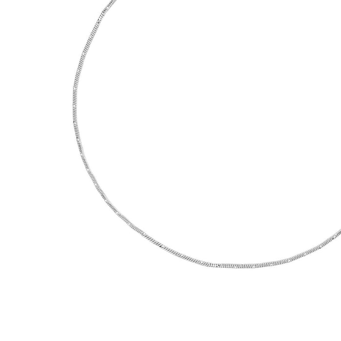 Sleek Minimal Chain Rhodium Plated 925 Sterling Silver Anklet