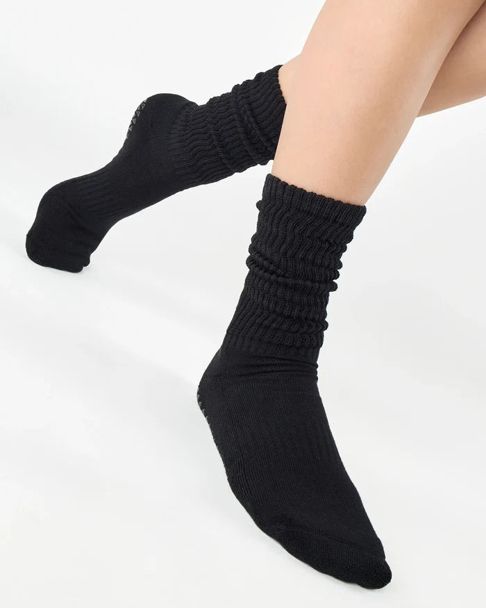Slouch Crew Ankle Grip Sock