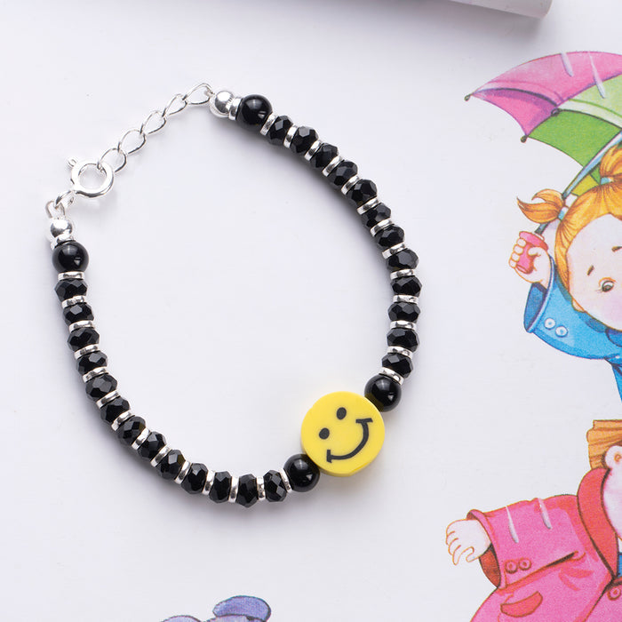 Smiley 925 Sterling Silver Kids Bracelet (Age : 0-3 Years)