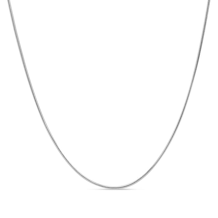 Snake Chain Rhodium Plated 925 Sterling Silver Waist Chain