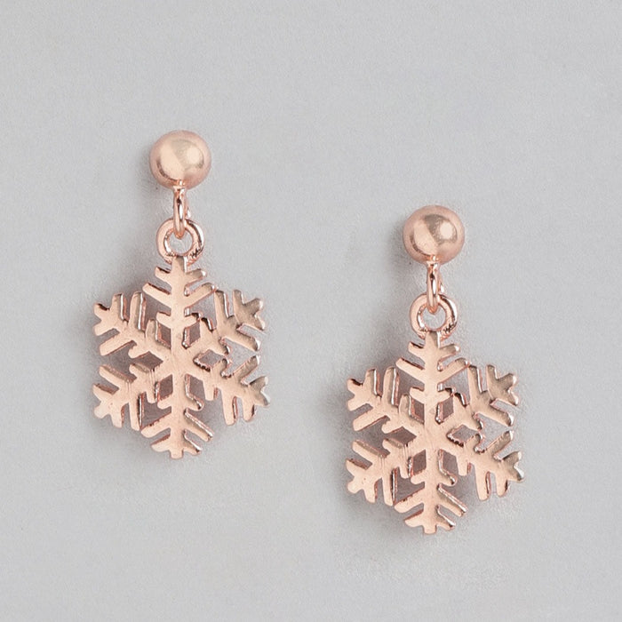 SnowFlake 925 Sterling Silver Drop Earrings