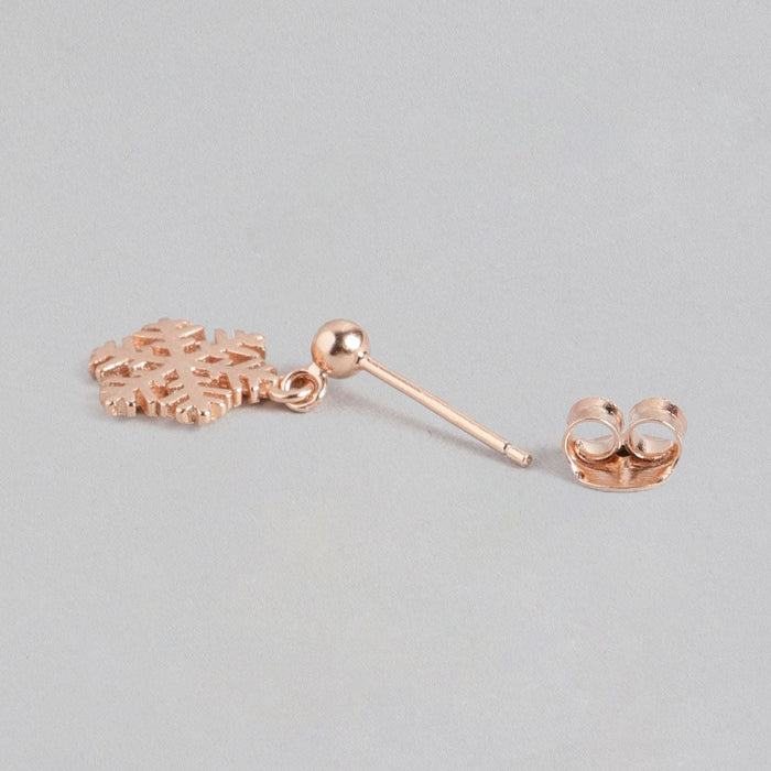 SnowFlake 925 Sterling Silver Drop Earrings