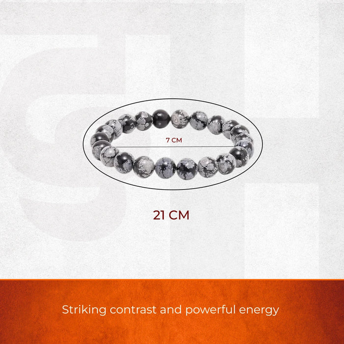 Snowflake Obsidian Bracelet - view 2