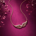Soft Wing Rose Gold 925 Sterling Silver Necklace