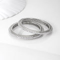 Solitaire 925 Sterling Silver Bangles