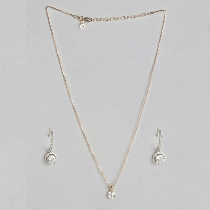 Solitaire 925 Sterling Silver Jewellery Set Combo