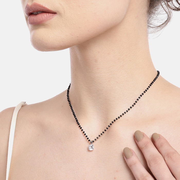 Solitaire 925 Sterling Silver Mangalsutra