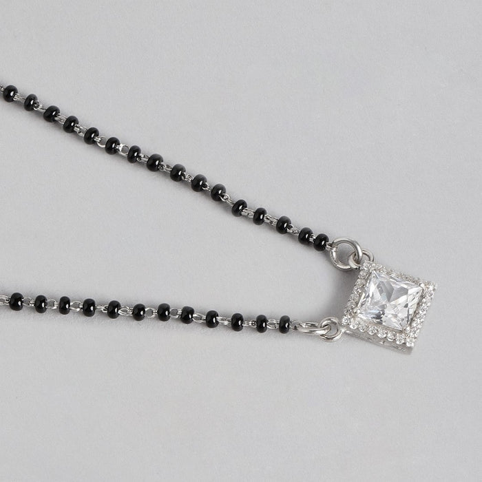 Solitaire Halo Rhodium Plated 925 Sterling Silver Jewelery Set