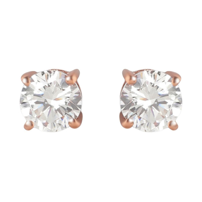 Solitaire Rose-Gold 925 Sterling Silver Jewellery Set Combo