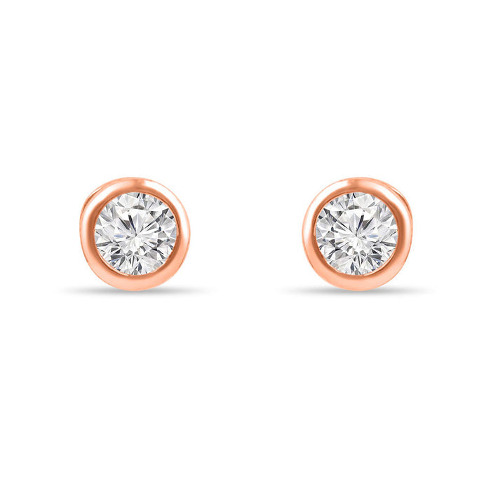 Solo Sparkle Rose Gold Plated 925 Sterling Silver Jewellery Set