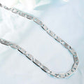 Sophisticated 925 Sterling Silver Men's Chain with Rhodium Plating