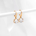 Sparkle Drops Gold Plated 925 Sterling Silver Earrings
