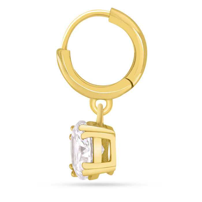 Sparkle Drops Gold Plated 925 Sterling Silver Earrings