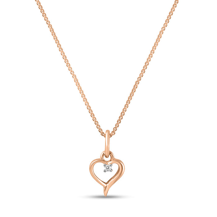 Sparkling Heart Lab - Grown Diamond Pendant