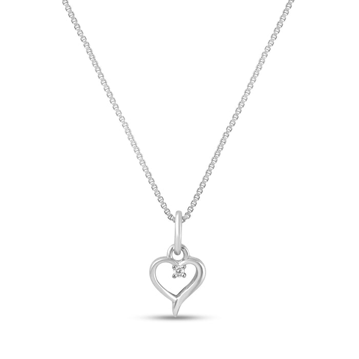 Sparkling Heart Lab - Grown Diamond Pendant