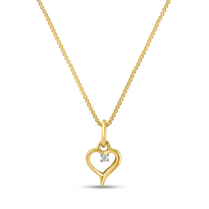 Sparkling Heart Lab - Grown Diamond Pendant