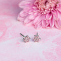 Star CZ Studded 925 Sterling Silver Earring