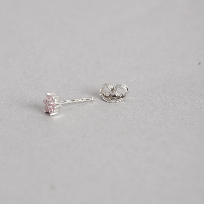 Star CZ Studded 925 Sterling Silver Earring