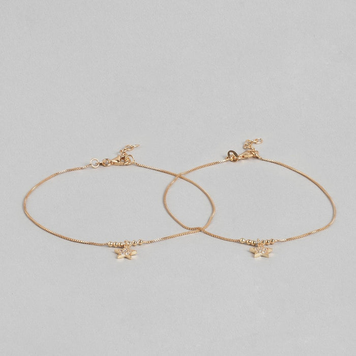 Star Drop 925 Sterling Silver Anklet