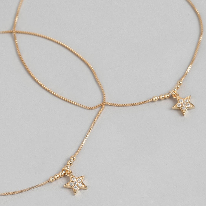 Star Drop 925 Sterling Silver Anklet