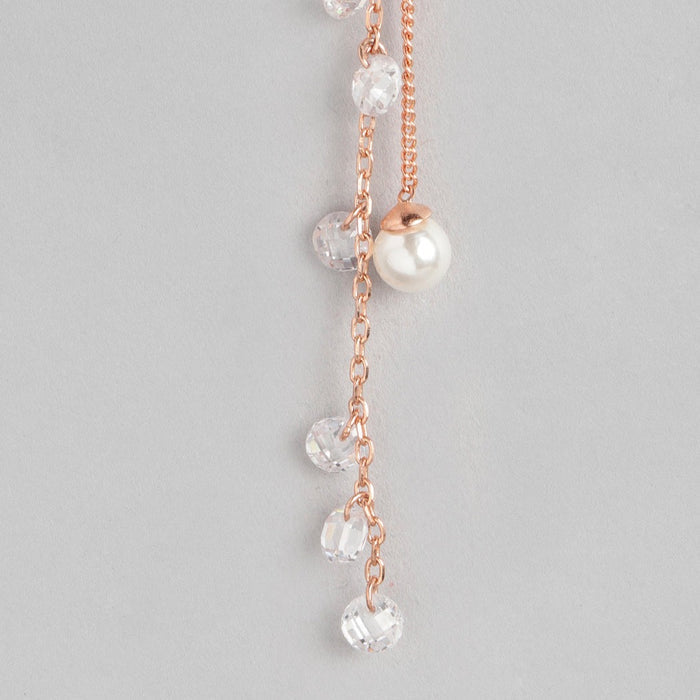 Star Pearl Drops 925 Sterling Silver Earrings