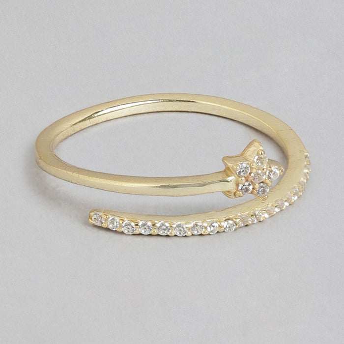 Star Spiral 925 Sterling Silver Ring for Her (Adjustable)