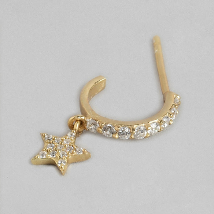 Star Studded CZ 925 Silver Earring