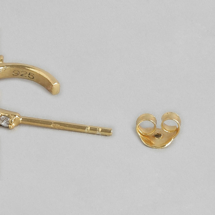 Star Studded CZ 925 Silver Earring