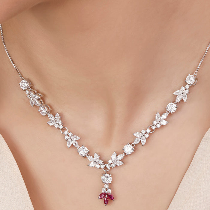 Starlight Serenade Rhodium Plated 925 Sterling Silver Jewellery Set