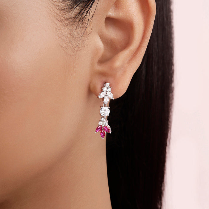 Starlight Serenade Rhodium Plated 925 Sterling Silver Jewellery Set